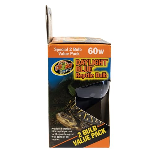 Zoo Med (3 Boxes) 2-Pack Daylight Blue Reptile Bulb, 60-watt - 6 Bulbs Total