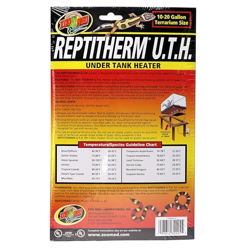 Zoo Med Reptitherm Undertank Heater 10-20Gal 6X8