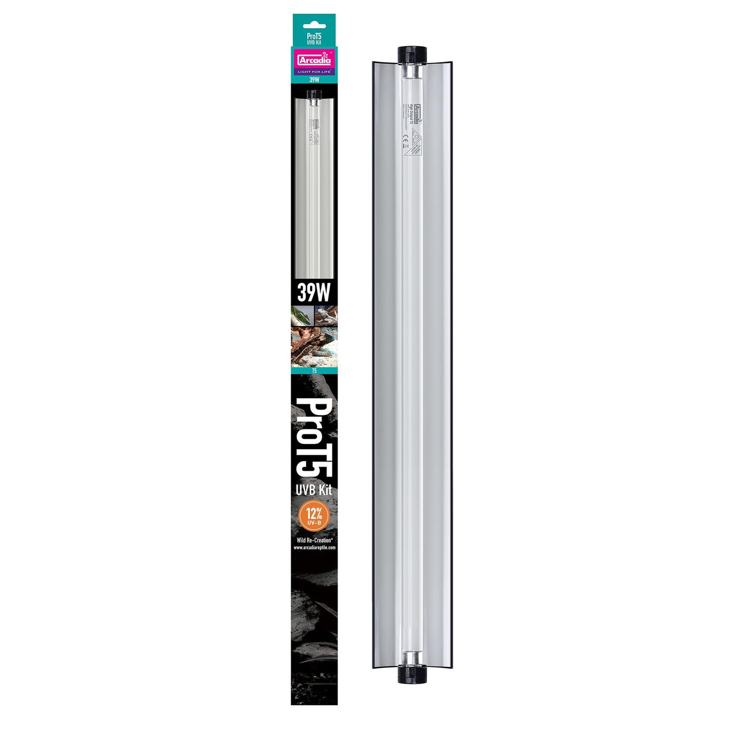 Arcadia Pro T5 UVB Lighting Kit - 39W - Desert