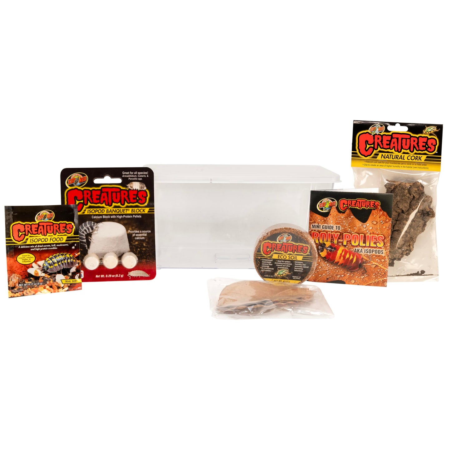 Zoo Med Creatures Isopod Habitat Roly-Poly Kit 10.25" L X 5" H