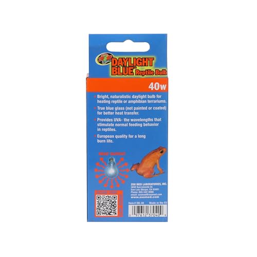 Zoo Med 2 Pack Daylight Blue Reptile Bulb - 40 Watts