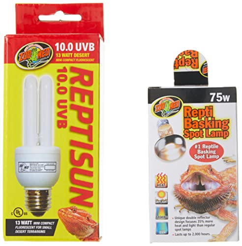 Zoo Med Bearded Dragon Lamp Combo Pack Pack of 2 Bulbs