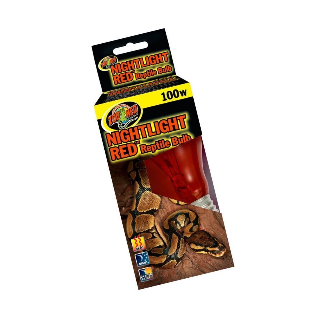 Zoo Med Nightlight Red Reptile Bulb 100 Watts - Pack of 2