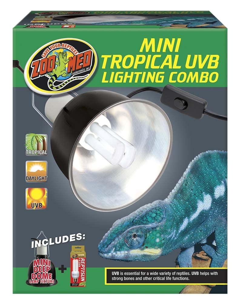 Zoo Med Mini Tropical UVB Lighting Single Combo 100 Watt