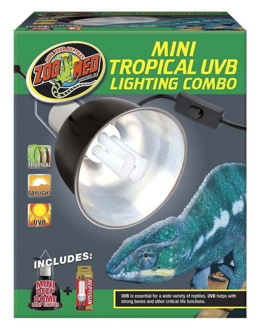 Zoo Med Mini Tropical UVB Lighting Single Combo 100 Watt