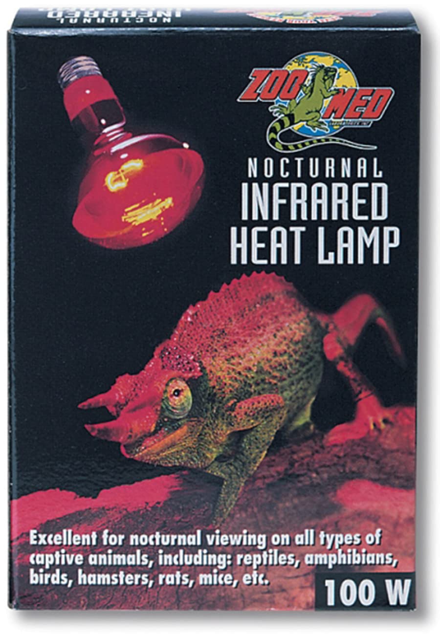Zoo Med Nocturnal Infrared Heat Lamp 100 Watts - Pack of 3