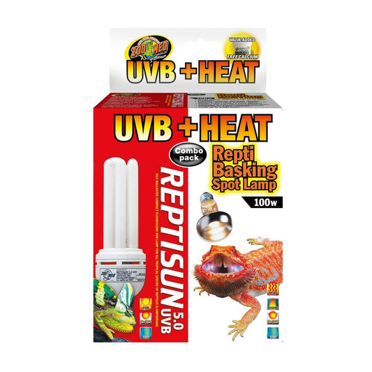 Zoo Med Heat & UVB Combo Pack 100 Watt