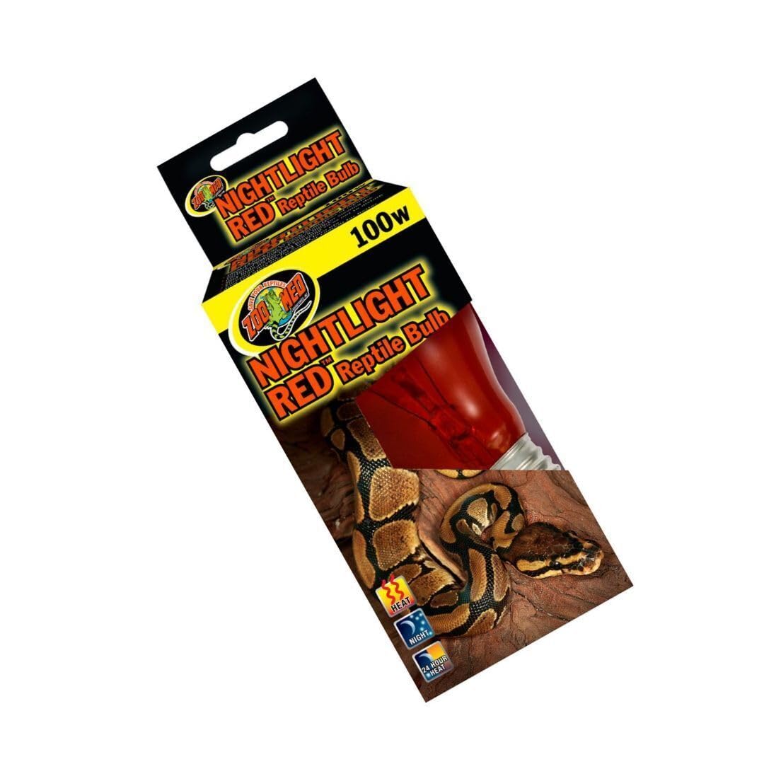 Zoo Med Nightlight Red Reptile Bulb 100 Watts - Pack of 2