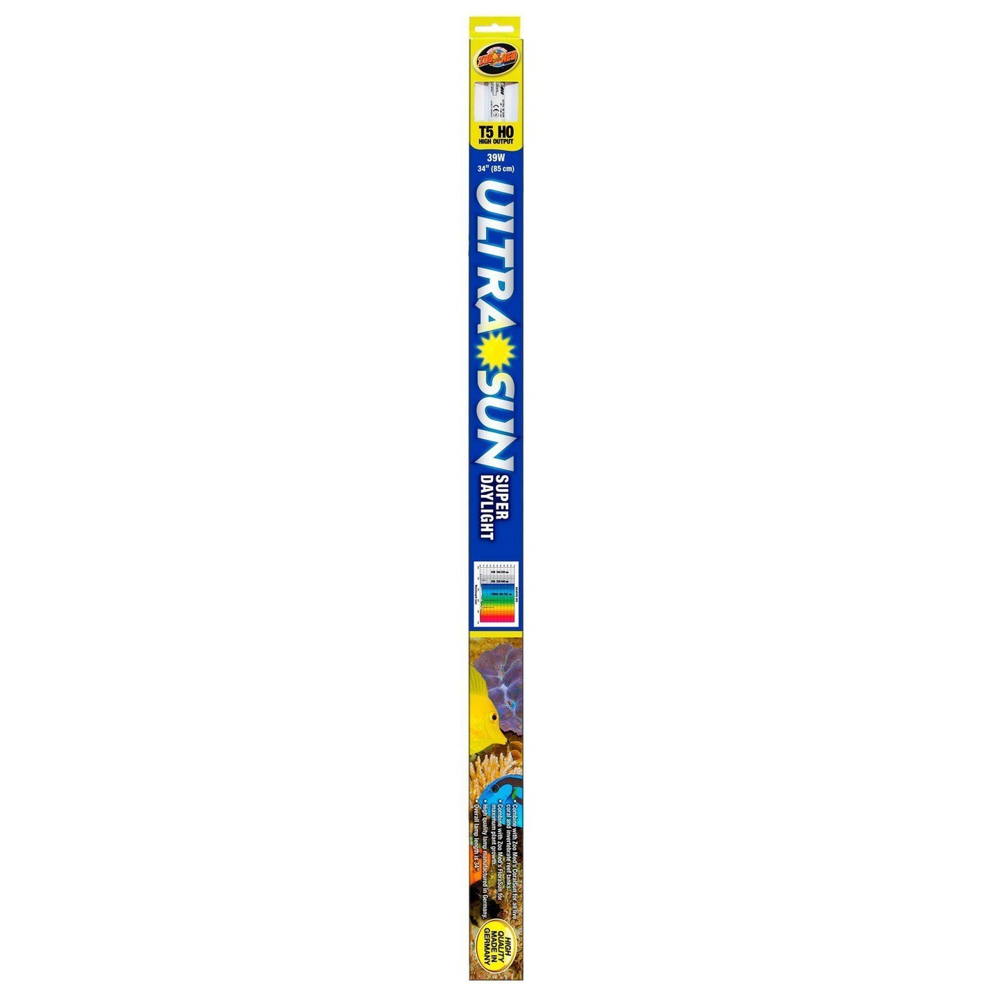 Zoo Med T-5 HO Ultra Sun Super Daylight Fluorescent Bulb, 39 Watts