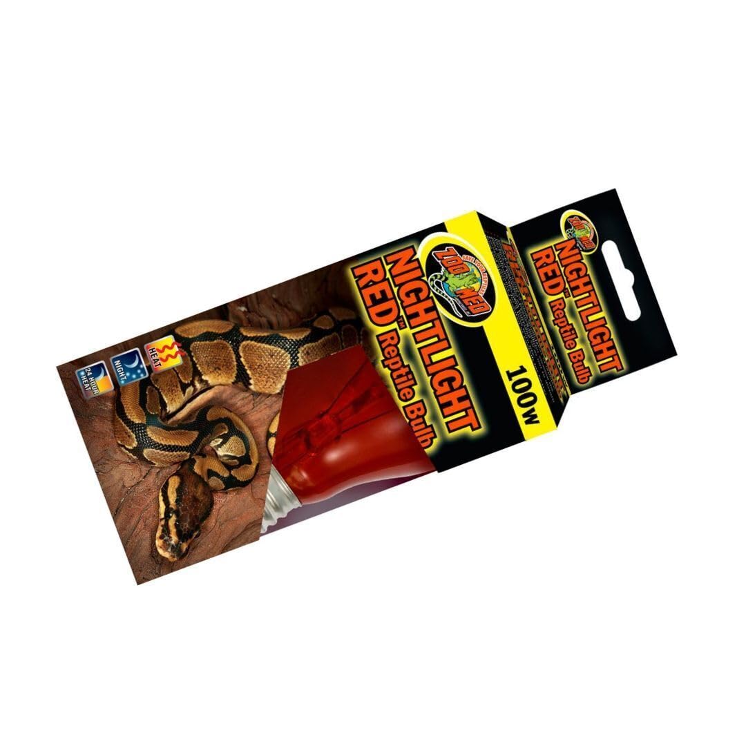 Zoo Med Nightlight Red Reptile Bulb 100 Watts - Pack of 2