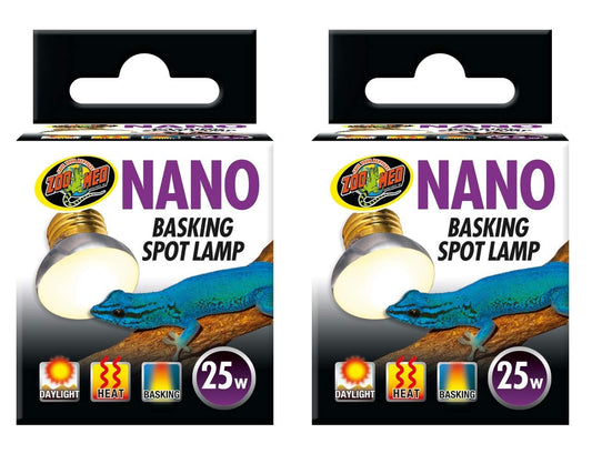 Zoo Med 25W Nano Basking Spot Lamp, 2pk