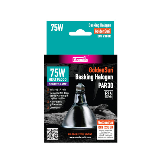Arcadia Golden Sun Basking Halogen Lamp-75 Watt