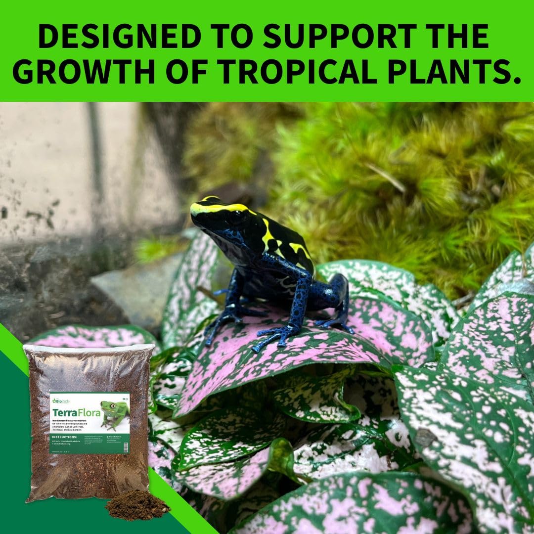The Bio Dude Terra Flora Bioactive Reptile Substrate for terrariums and vivariums