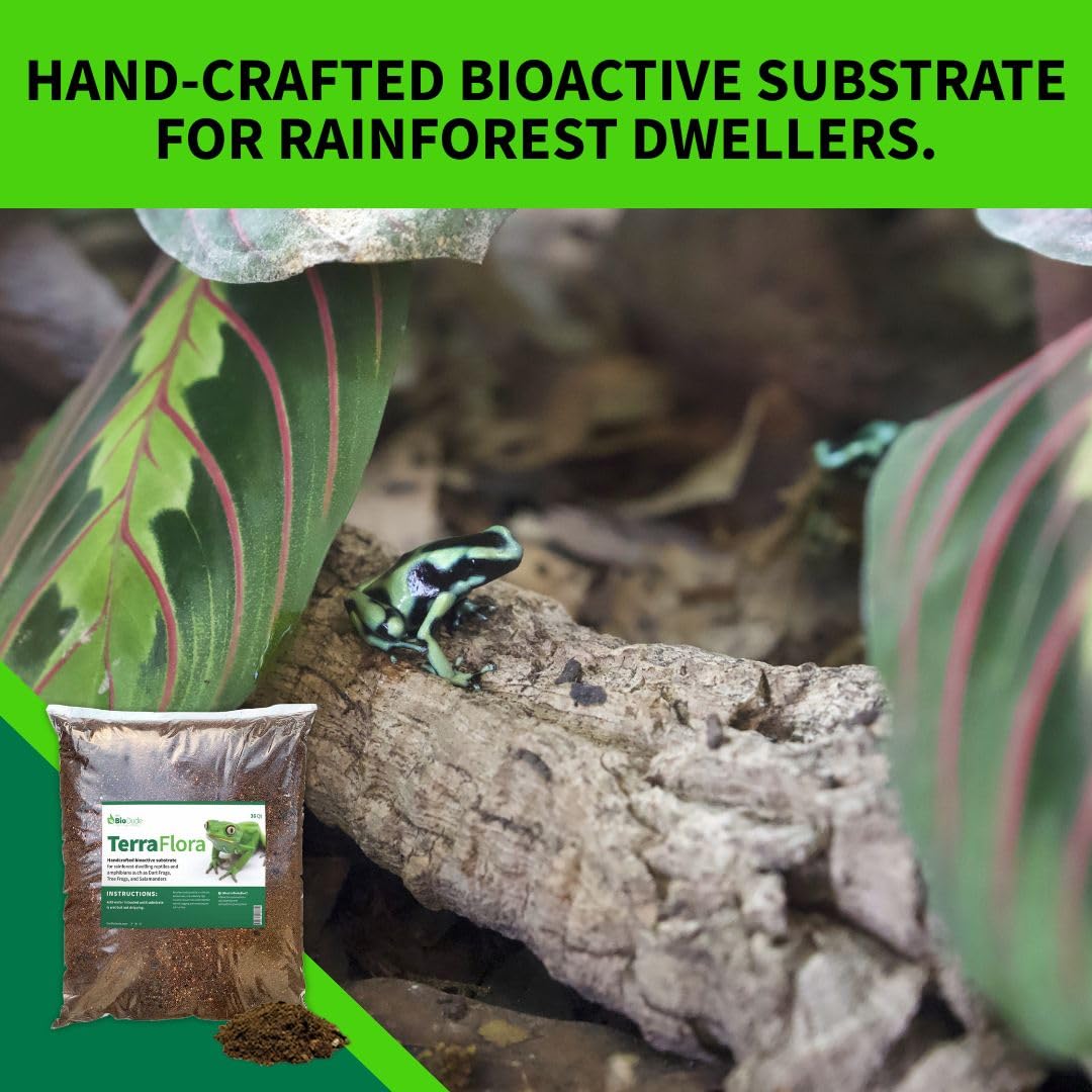 The Bio Dude Terra Flora Bioactive Reptile Substrate for terrariums and vivariums