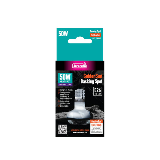 Arcadia Golden Sun Basking Spot Lamp-50 Watt