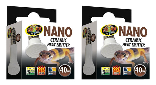Zoo Med (2 Pack Labs 40W Nano Ceramic Heat Emitter