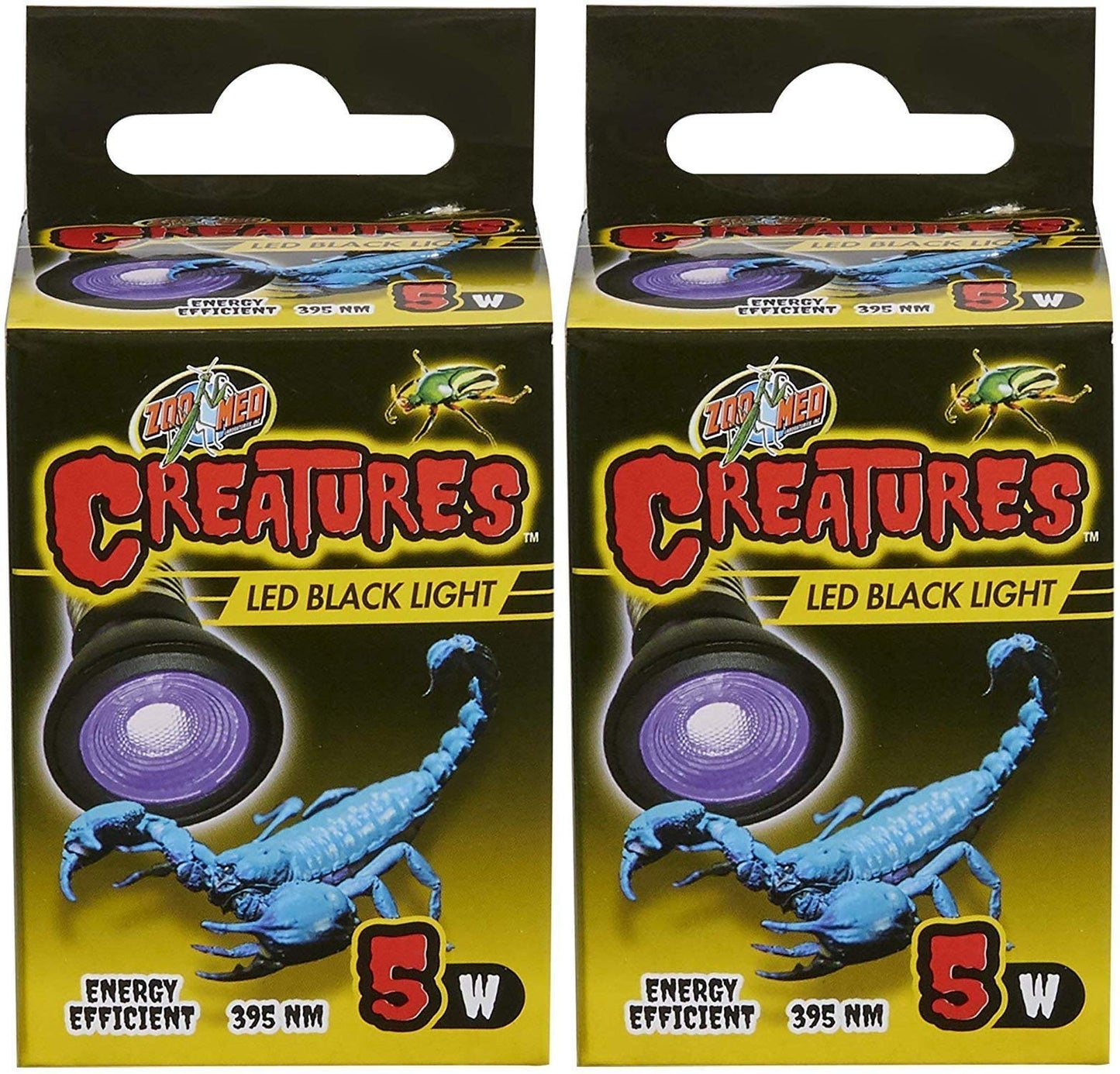 Zoo Med Creatures LED Black Light Lamp 5 Watt - Pack of 2