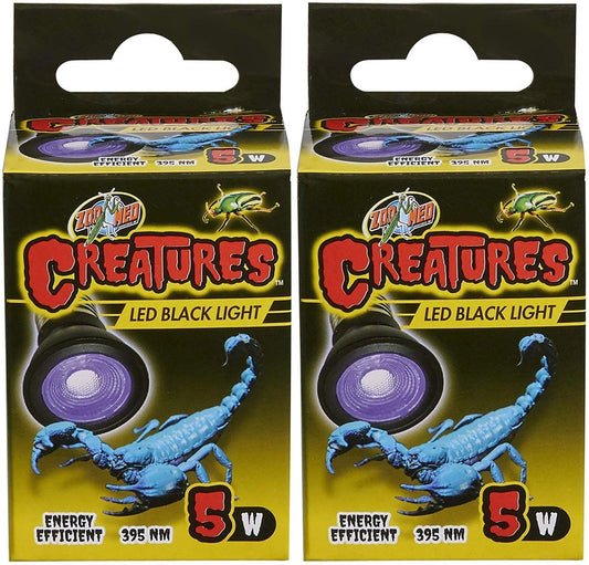 Zoo Med Creatures LED Black Light Lamp 5 Watt - Pack of 2
