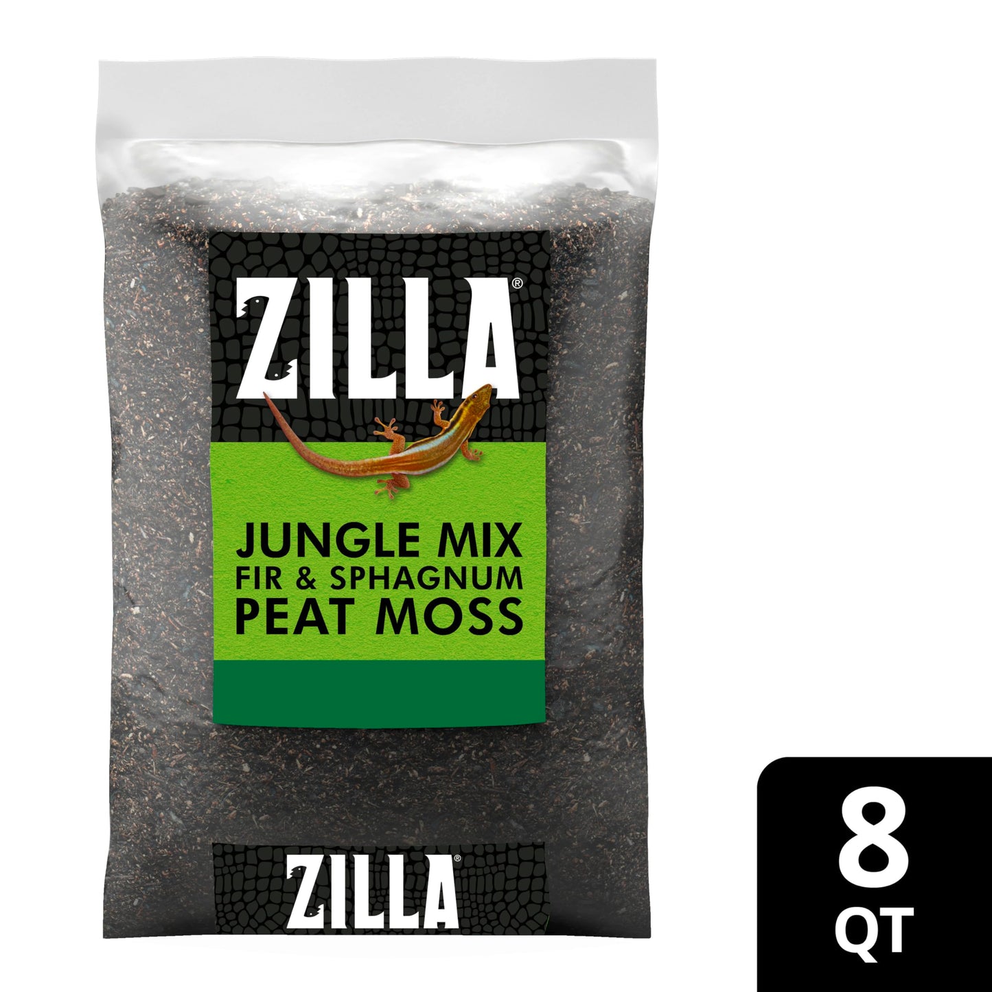 Zilla Reptile Terrarium Bedding Substrate Jungle Mix, 8 Quart