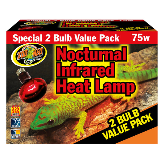 Zoo Med Nocturnal Infared Heat Lamp Value Pack