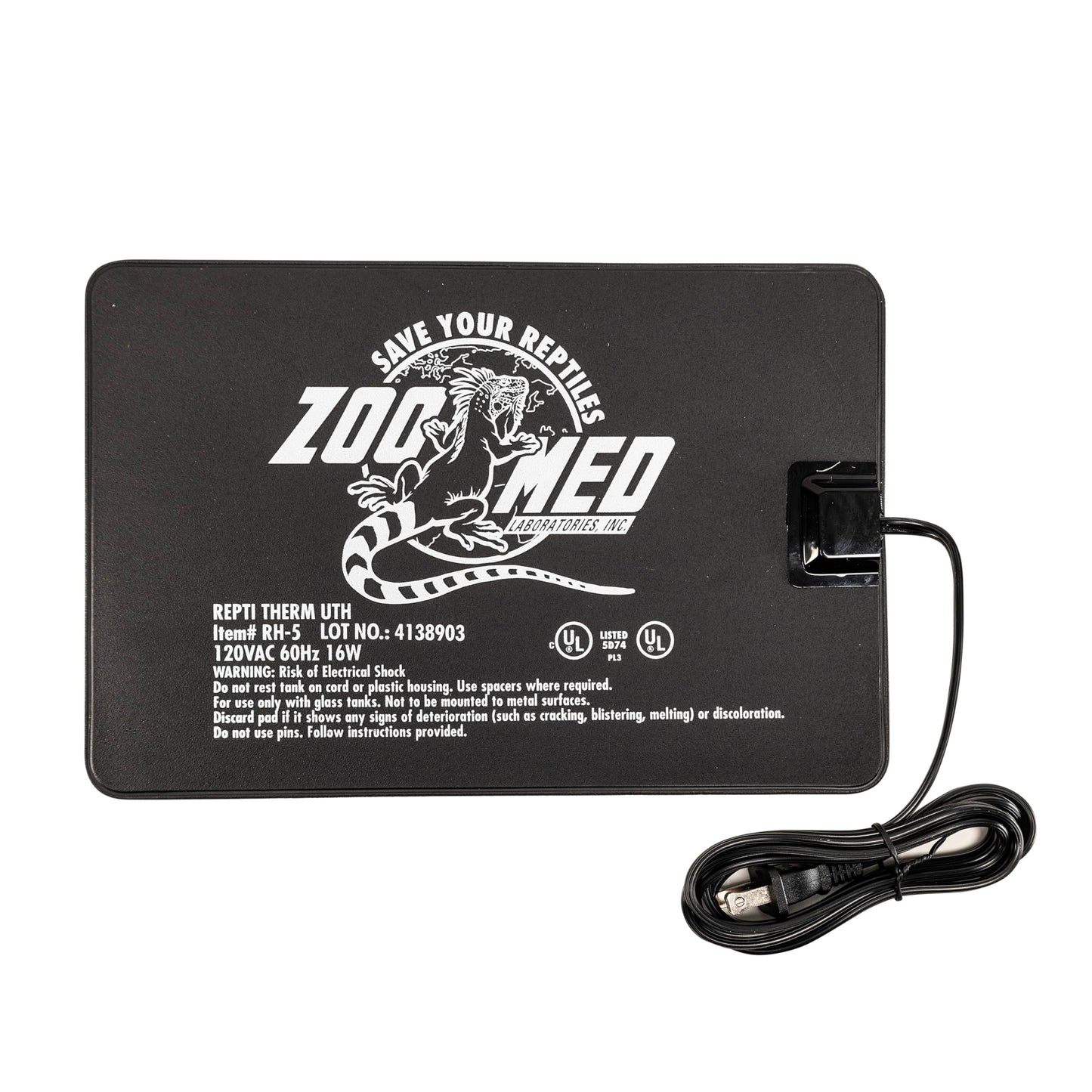 Zoo Med Repti Therm Under Tank Heater 16 Watts-12 Long 8" Wide (30-40 Gallons) (2)