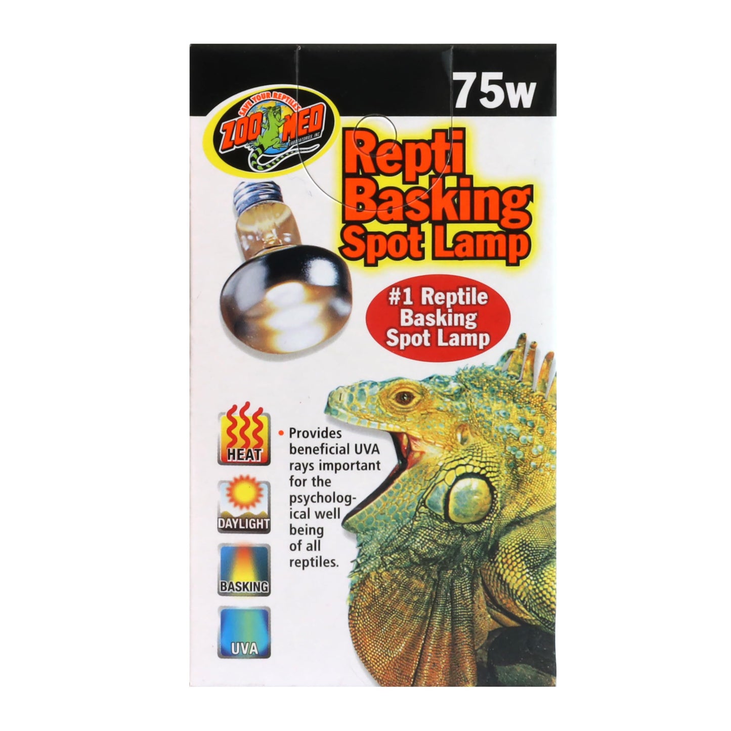 Zoo Med Basking Spot Lamp 75 Watts, 2 Pack