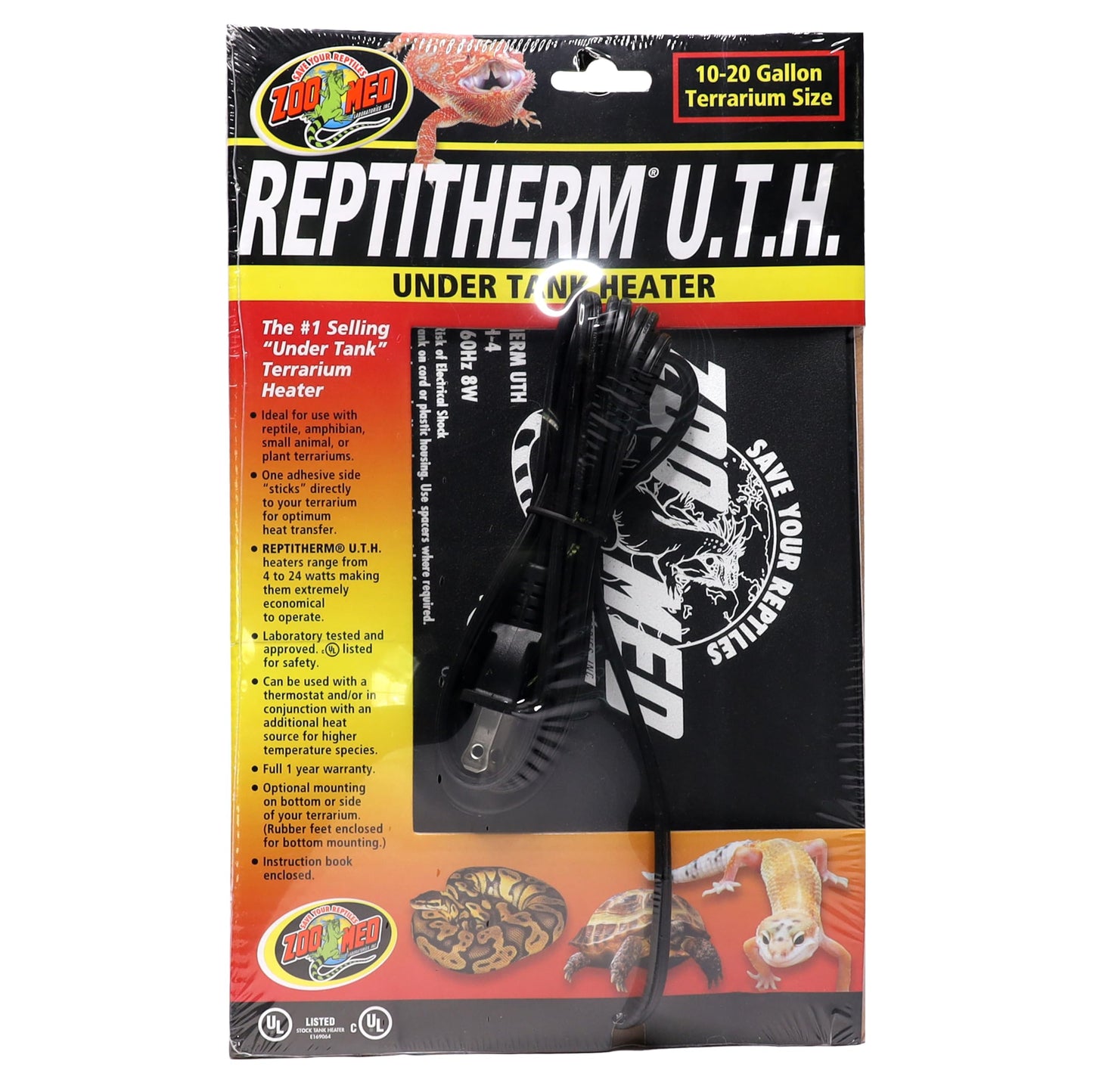 Zoo Med Reptitherm Undertank Heater 10-20Gal 6X8