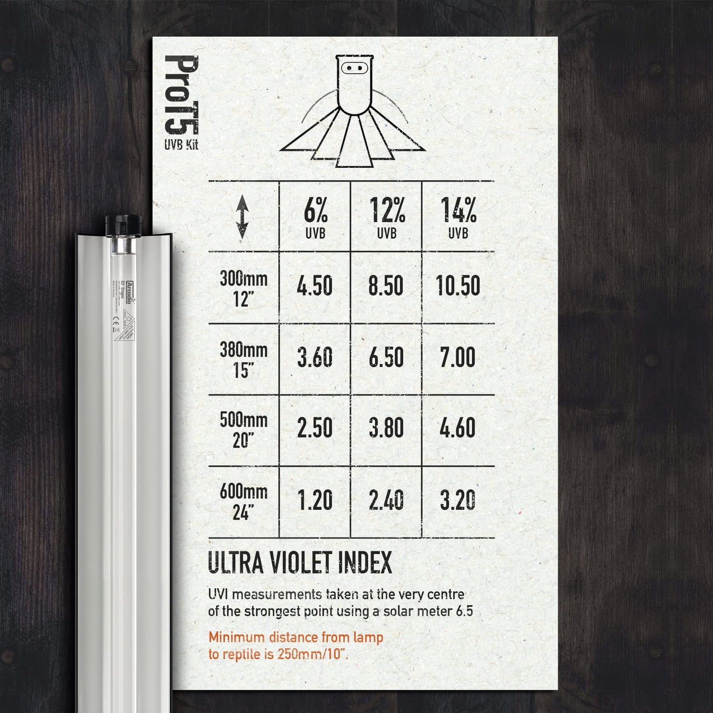 Arcadia Pro T5 UVB Lighting Kit - 39W - Dragon