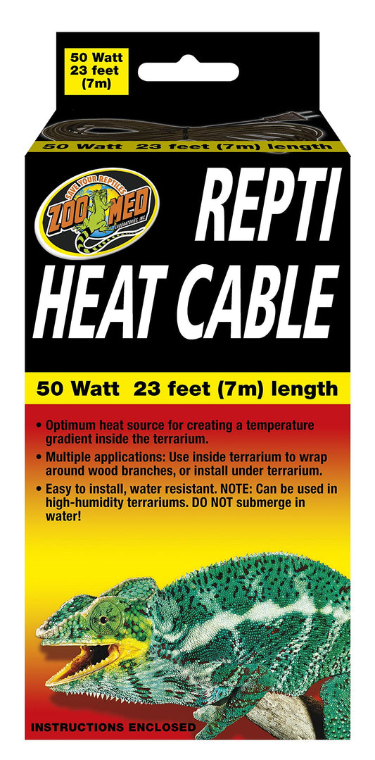 Zoo Med Reptile Heat Cable 50 Watts, 23 feet